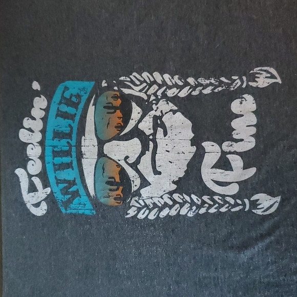 M/L unisex "Feelin' Willie Fine" gray tshirt (see measurements) - Picture 5 of 8